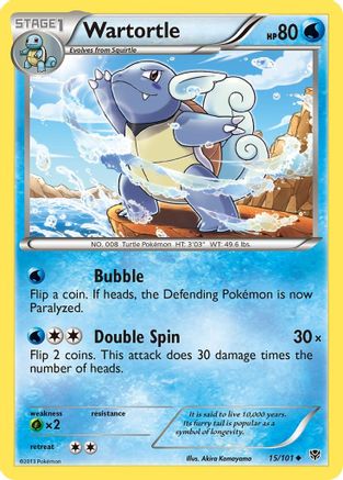 Wartortle 015/101 - Plasma Blast Reverse Holofoil