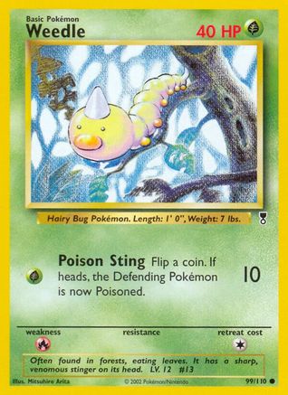 Weedle 099/110 - Legendary Collection Reverse Holofoil