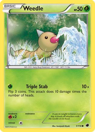 Weedle 001/116 - Plasma Freeze