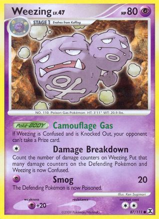 Weezing 087/111 - Rising Rivals Reverse Holofoil