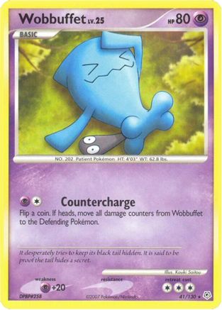 Wobbuffet 041/130 - Diamond and Pearl Reverse Holofoil