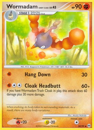 Wormadam Sandy Cloak 050/99 - Arceus