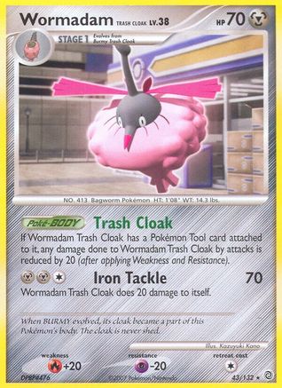 Wormadam Trash Cloak 043/132 - Secret Wonders Reverse Holofoil