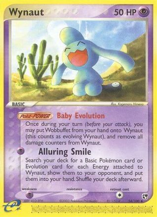 Wynaut 054/100 - Sandstorm Reverse Holofoil