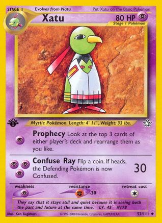 Xatu 052/111 - Neo Genesis 1st Edition