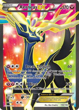 Xerneas EX (Full Art) 146/146 - XY Base Set Holofoil