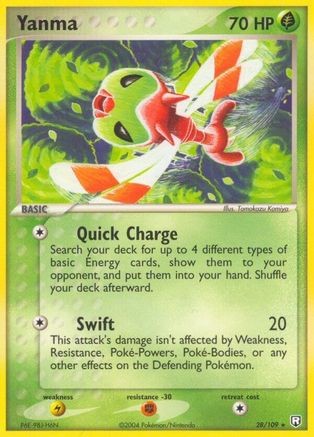 Yanma 028/109 - Team Rocket Returns Reverse Holofoil
