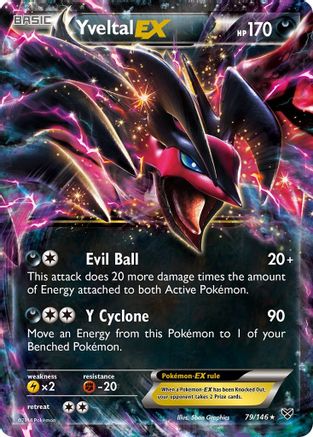 Yveltal EX 079/146 - XY Base Set Holofoil