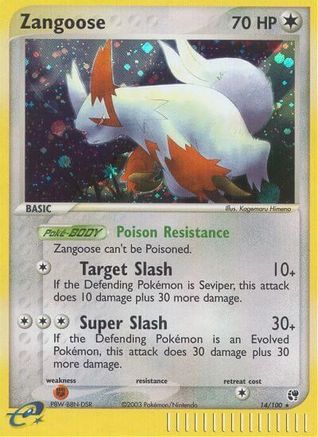 Zangoose 014/100 - Sandstorm Holofoil