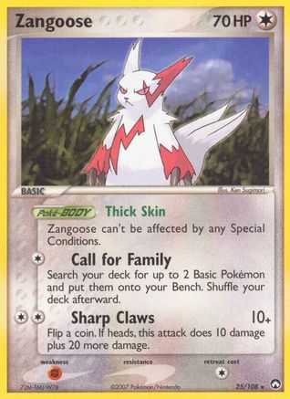 Zangoose 025/108 - Power Keepers