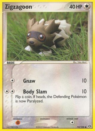 Zigzagoon 074/106 - Emerald