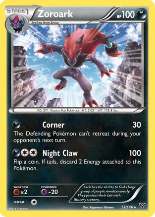 Zoroark 073/146 - XY Base Set Reverse Holofoil