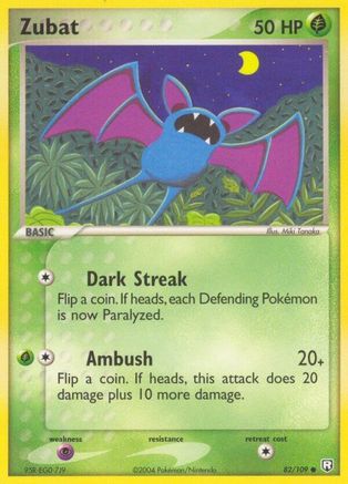 Zubat 082/109 - Team Rocket Returns - Reverse Holofoil