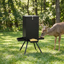 90LB Gravity Deer Feeder with 4 Feeding Trays and Stand