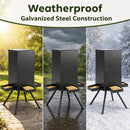 90LB Gravity Deer Feeder with 4 Feeding Trays and Stand