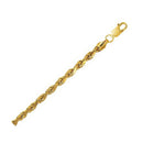 10k Yellow Gold Lite Rope Bracelet (5.00 mm)