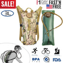 Tactical Hydration Pack 3L Water Bladder Adjustable Water Drink Backpack for Hiking Cycling Climbing Running