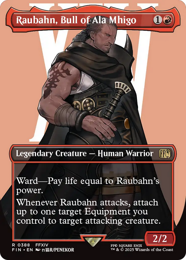 Raubahn, Bull of Ala Mhigo (FIN-388) - FINAL FANTASY (Borderless)