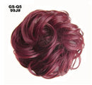 Fluffy Drawstring Curly Hair Bun Hair Set
