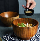 Japanese Style Wooden Rice and Soup Bowl