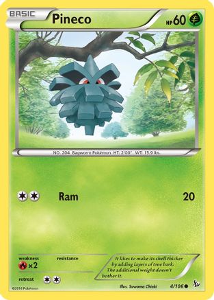 Pineco 004/106 - XY  Flashfire Reverse Holofoil