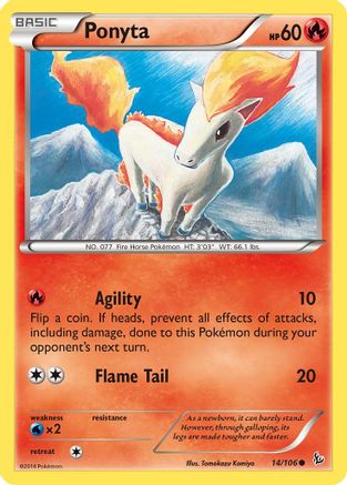 Ponyta 014/106 - XY  Flashfire