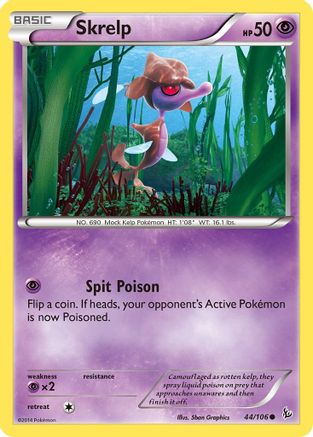 Skrelp 044/106 - XY  Flashfire Reverse Holofoil