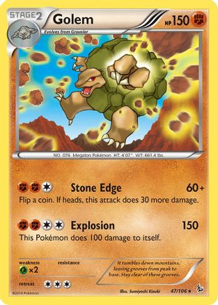 Golem 047/106 - XY  Flashfire