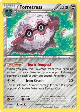 Forretress 060/106 - XY  Flashfire