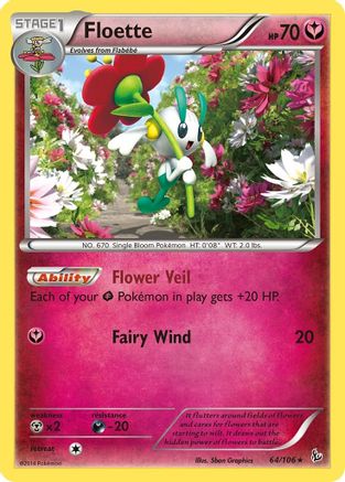 Floette 064/106 - XY  Flashfire Reverse Holofoil
