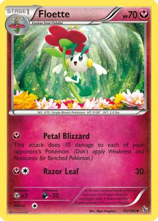 Floette 065/106 - XY  Flashfire Reverse Holofoil