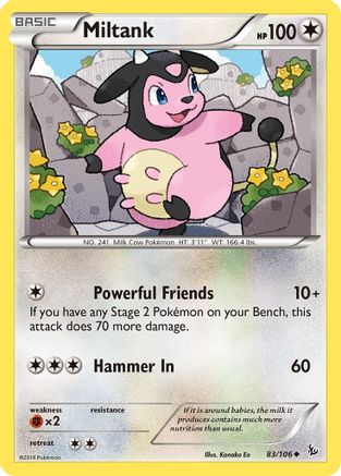 Miltank 083/106 - XY  Flashfire Reverse Holofoil