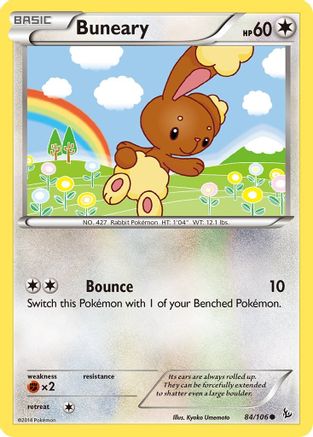 Buneary 084/106 - XY  Flashfire Reverse Holofoil