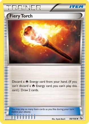 Fiery Torch 089/106 - XY  Flashfire Reverse Holofoil