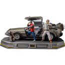 Iron Studios Back to the Future DeLorean Full Set 1:10 Scale Statue