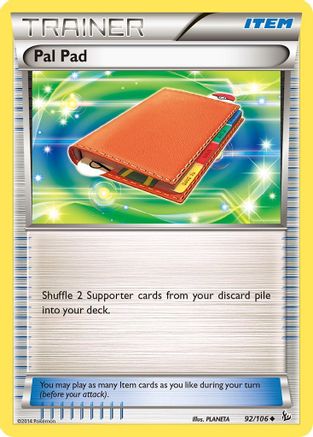 Pal Pad 092/106 - XY  Flashfire
