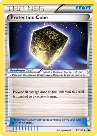 Protection Cube 095/106 - XY  Flashfire Reverse Holofoil