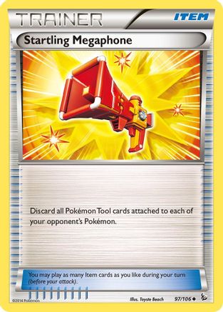 Startling Megaphone 097/106 - XY  Flashfire Reverse Holofoil