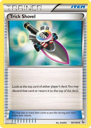 Trick Shovel 098/106 - XY  Flashfire Reverse Holofoil