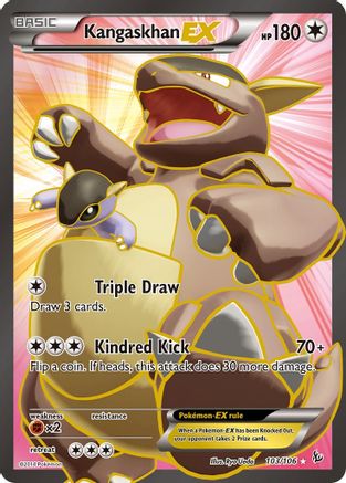 Kangaskhan EX (Full Art) 103/106 - XY  Flashfire Holofoil