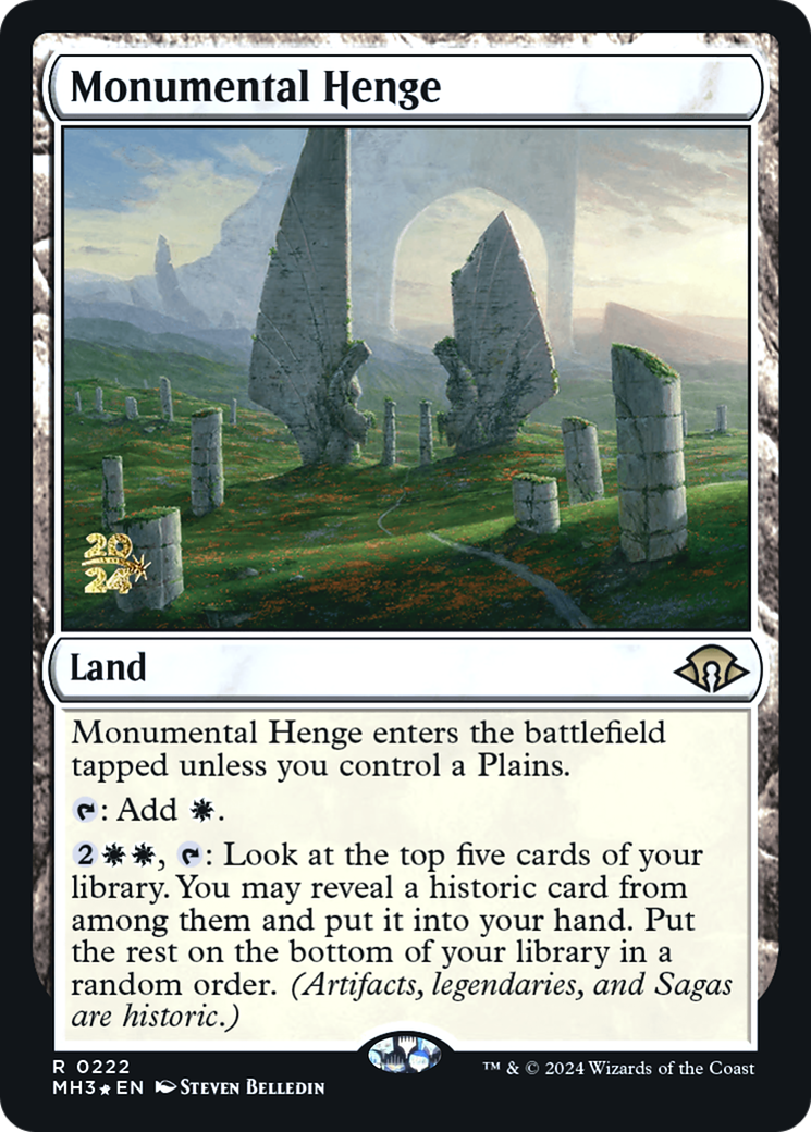 Monumental Henge [Modern Horizons 3 Prerelease Promos]