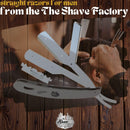 The Shave Factory Straight Edge Razor Kit (Steel Razor / 300 Derby Premium Single Edge Razor Blades)