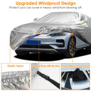 Waterproof Car Cover with UV Protection and Reflective Strips