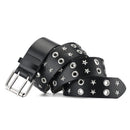 Punk Double Row Pin Buckle Denim Men's Belt
