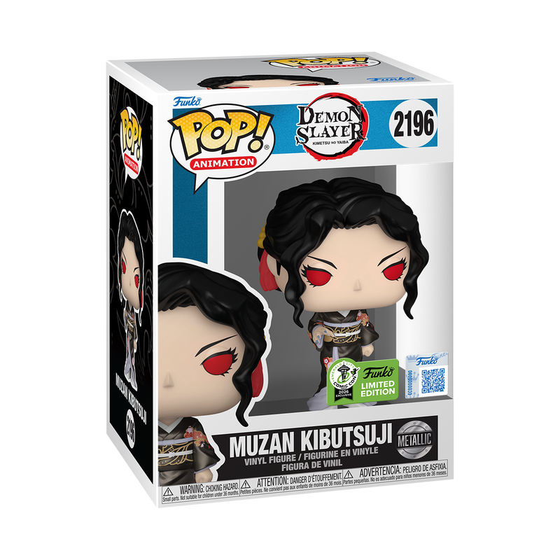 ECCC 2026 Convention Exclusive Demon Slayer Pop! Muzan Kibutsuji (Metallic) LIMITED EDITION