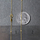 Bead Links Pendant Chain in 14k Yellow Gold (1.5mm)