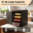 91 Qt Insulated Food Pan Carrier with Safety Buckles