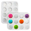 GBruno 12 Cups Silicone Muffin Pans