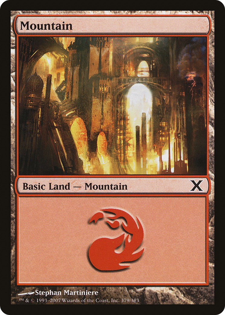 Mountain (10E-379) - Tenth Edition Foil
