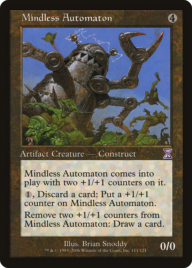Mindless Automaton (TSB-111) - Time Spiral Timeshifted Foil